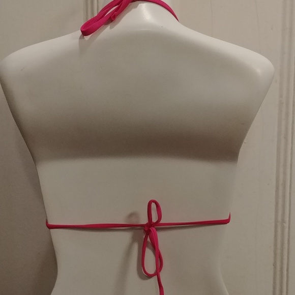 3 String Bikini Halter Style Tops Black Pink and white - Picture 8 of 8